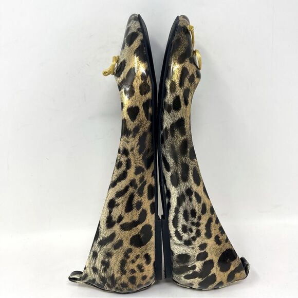 Chico’s Platino Leopard Travel Ballet Flats, size 7, like new - Picture 6 of 9